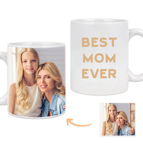 Custom Mug with Pictures on the Back Personalized Photo Mug Gift for Mom