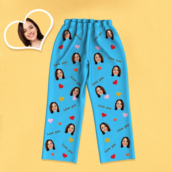 Customized Pajamas with Picture Personalized Home Sleepwear Anniversary Gift