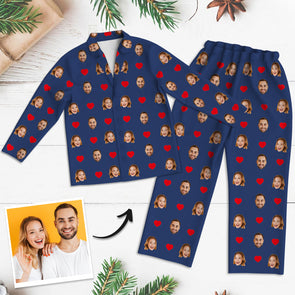 Custom Face Pajamas Personalized Pajamas with Photo Home Sleepwear