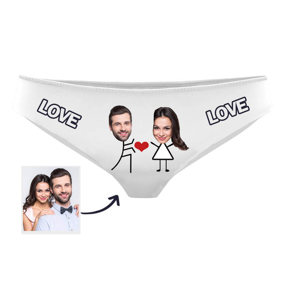 Personalized Face Photo Panties Best Gift for Lover