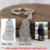 Custom Photo Keychain with Pet Picture Custom Animal Photo Engraved Keychain Gift for Pet Lover