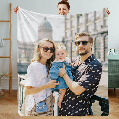 Custom Blankets with Photo Personalized Blankets with Picture Fleece Throw Blankets