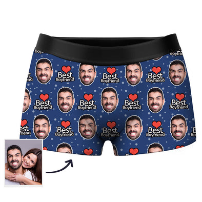 Custom Made Face Boxers Photo on Shorts for Best Boyfriend