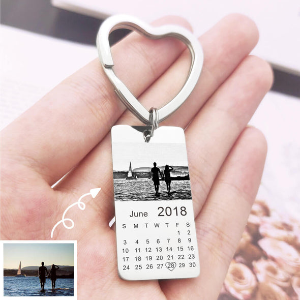 Custom Photo Keychain Calendar Keychain