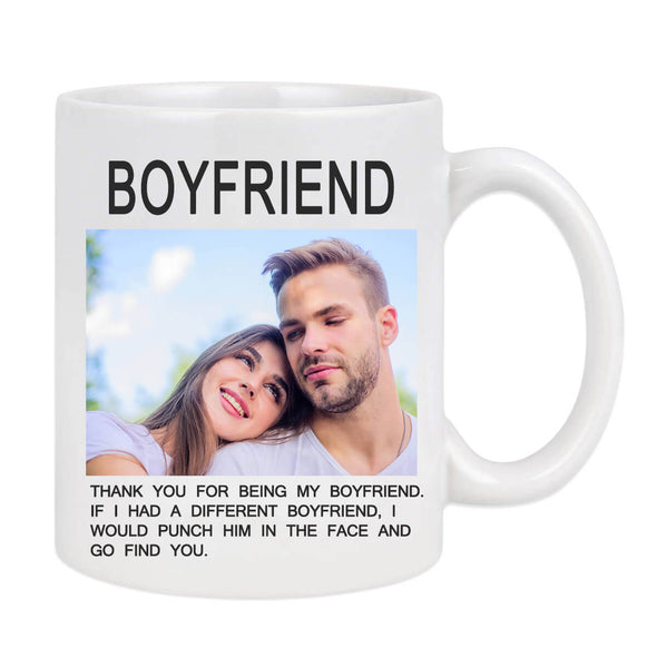 Custom Photo Mug Personalized Photo Mug Gift for Boyfriend