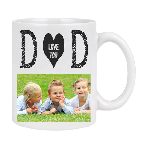 Custom Coffee Mug with Pictures for Dad Personalized Photo Mug