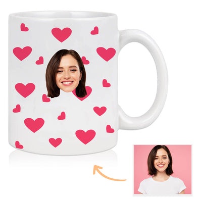 Valentine's Day Gift Customized Mug with Face Personalized Photo Mug