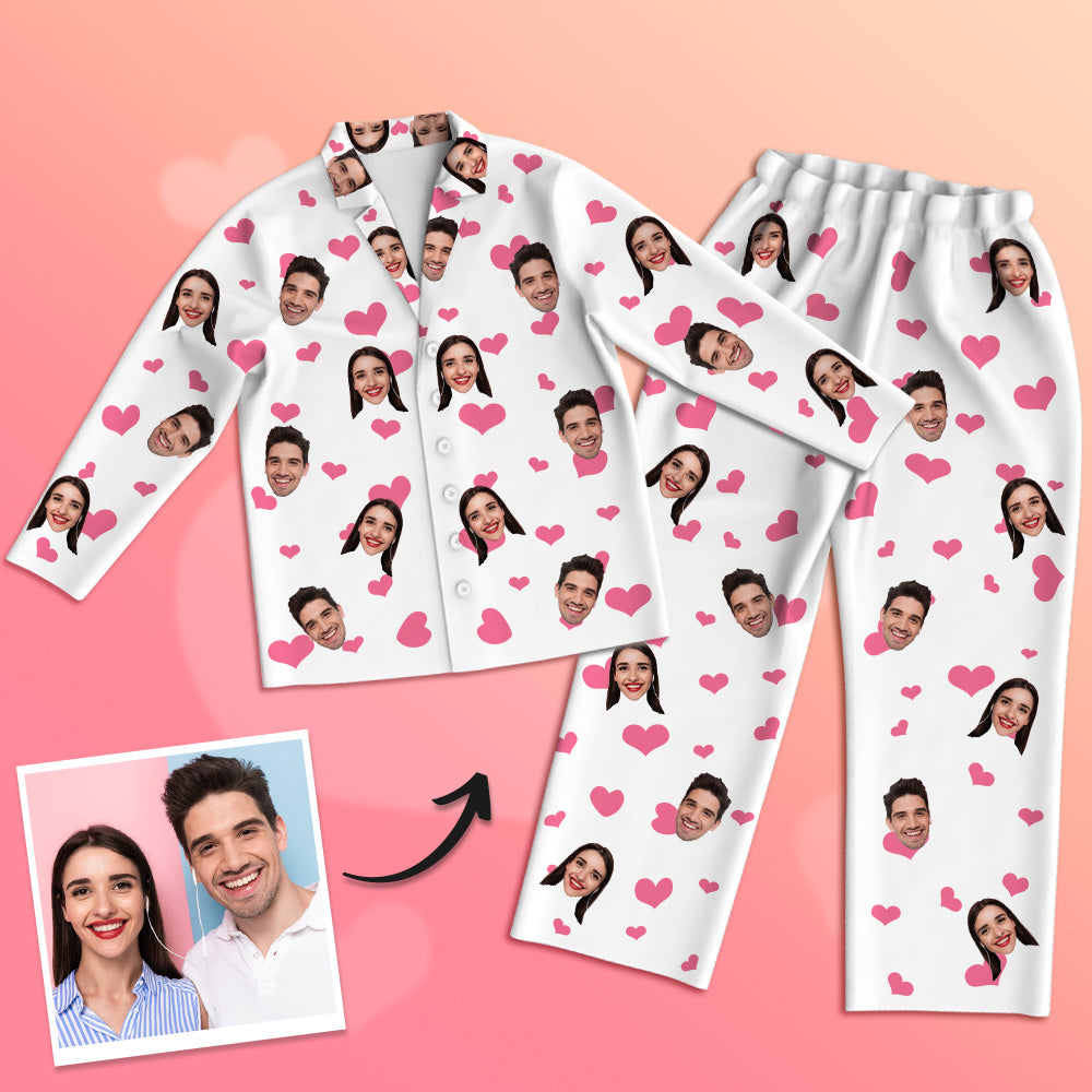 Christmas Gift Custom Pajamas with Photo Home Sleepwear