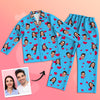 Christmas Gift Custom Pajamas with Photo Home Sleepwear
