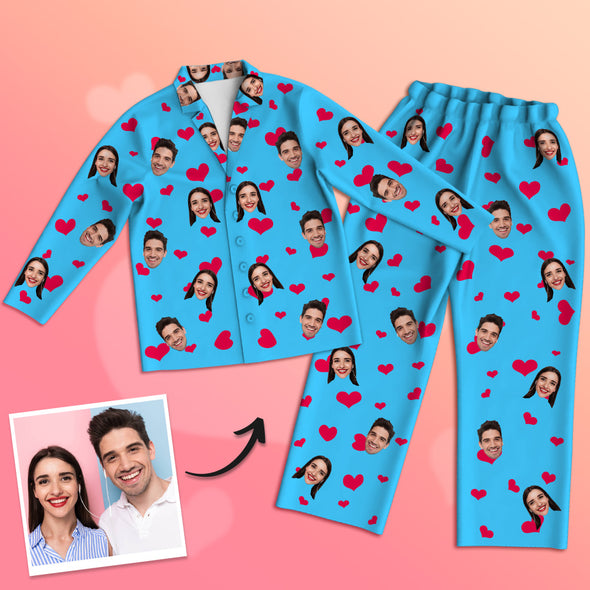 Christmas Gift Custom Pajamas with Photo Home Sleepwear
