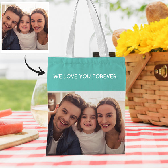 Personalized Tote Bag with Your Own Photo and Text