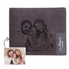 Valentie's Day Gift Custom Photo Wallet for Men Engraved Picture Wallet