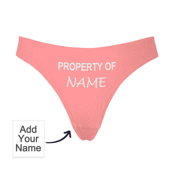 Custom Thongs  with Name