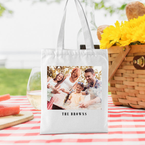 Personalized Design With Your Own Text And Your Photo Tote Bag