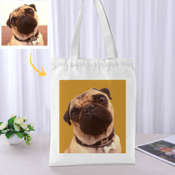 Personalized Photo Tote Bag Gift to Lover