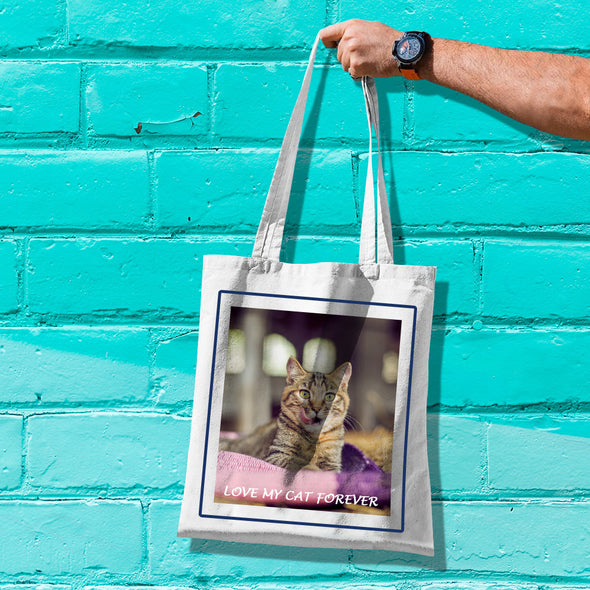 Personalized Canvas Tote Bag with Your Photo