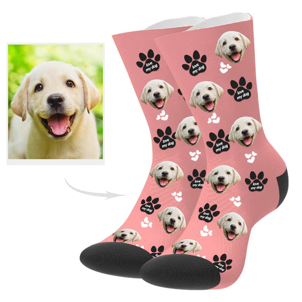 Dog Photo Socks Dog Face Socks Dog Photo on Socks