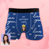 Custom Photo Boxers Custom Mens Shorts with Face Gift for Husband