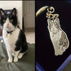 Christmas Gift Pet Photo Keychain Custom Animal Photo Engraved Keychain Gift for Lover