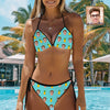 Women's Face Swimsuit Triangle Summer Hawaii Holiday Bikini