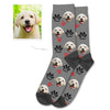 Custom Puppy Photo Socks