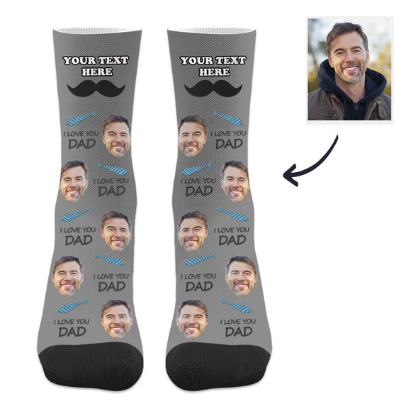 Custom Dad Socks with Text