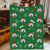 Christmas Blankets with Photo Custom Pet Christmas Blankets Fleece Throw Blanket Christmas Gift