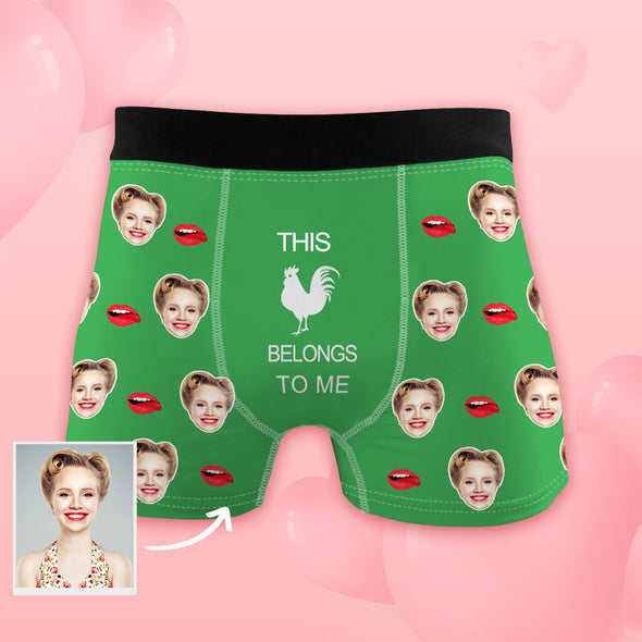 Mens Custom Face Boxers Shorts Funny Party Gift for Boyfriend