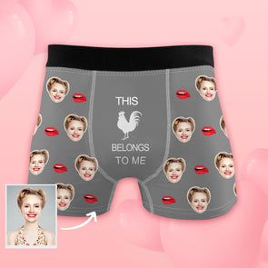 Anniversary Gift for Husband Funny Gag Gift for Boyfriend Custom Face Boxers Photo Boxers