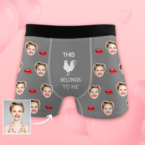 Gifts for Boyfriend Valentines Gift Anniversary Gift for Boyfriend Custom Face Boxers Funny Gift