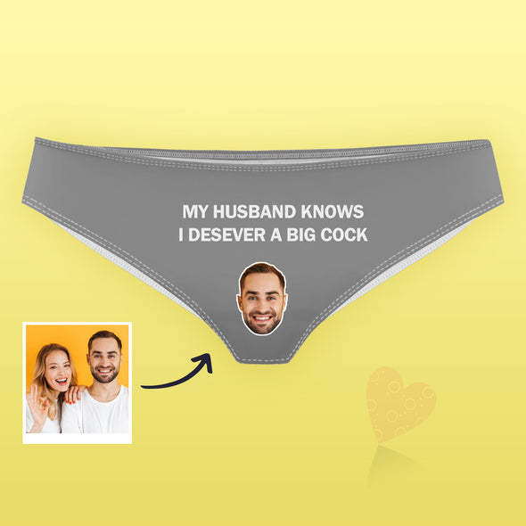 Custom Underwear Face on Panties Christmas Gift for Wife