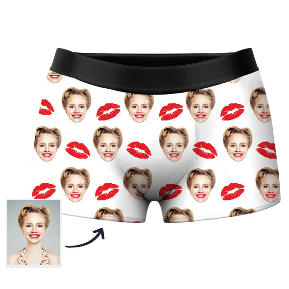 Valentine's Day Gift Custom Lover Boxers Shorts with Photo