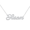 Name Necklace with Diamond Customized Necklace Anniversary Gift