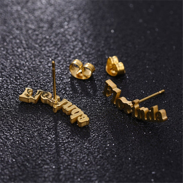 Name Stud Personalized Name Earrings