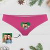 Custom Christmas Panties with Picture Party Gag Gift for Wife