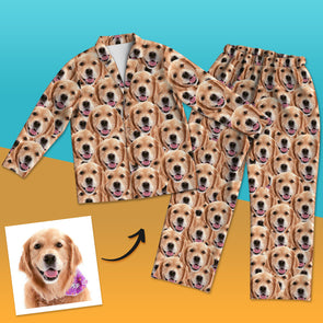 Custom Dog Pajamas Custom Dog Picture Sleepwear Dog Photo Pajamas Christmas Gift