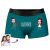 Custom Love Picture Face Shorts Photo Boxers