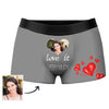 Custom Photo Boxer with Face Love it Photo Shorts