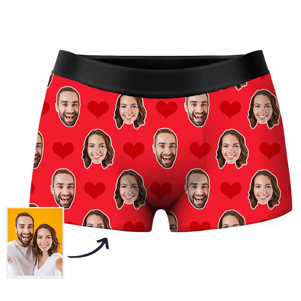 Custom Face Boxers Shorts Gift for Boyfriend