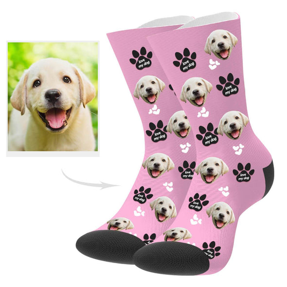 Dog Photo Socks Dog Face Socks Dog Photo on Socks