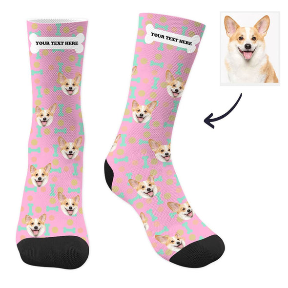 Custom Dog Socks with Text