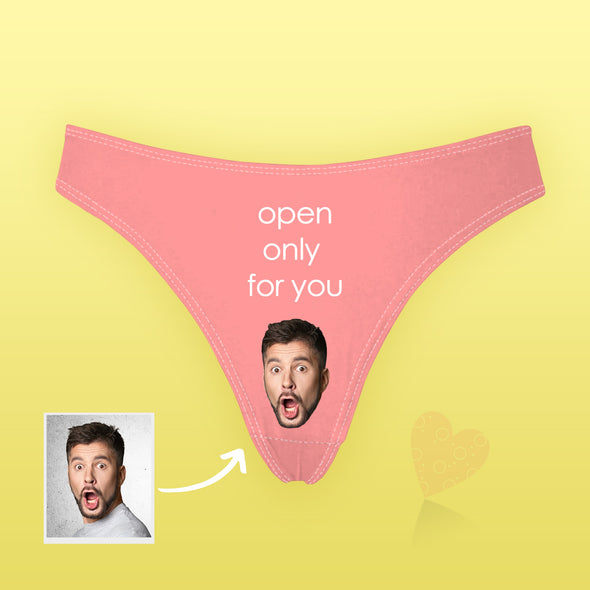 Custom Face on Thongs Customized underwear with picture