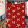 Custom Cat Photo Blankets Personalized Dog Photo Blankets Fleece Throw Blanket