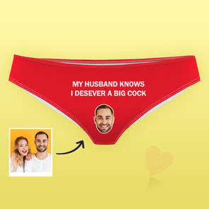 Custom Underwear Face on Panties Christmas Gift for Wife
