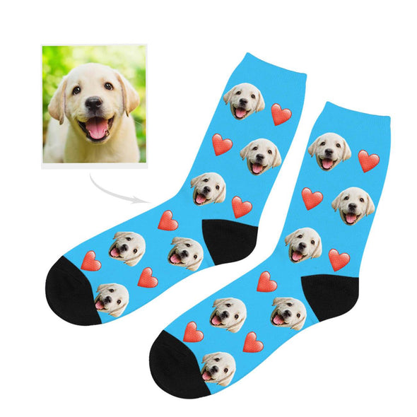 Custom Dog Lover Photo Socks