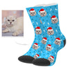 Custom Cat Socks Christmas Cat Photo Socks