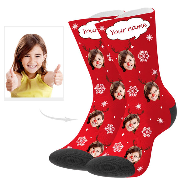 Custom Christmas Socks with Text