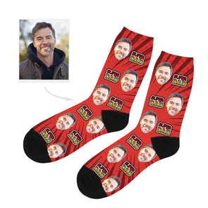 Custom Made Super Dad Socks