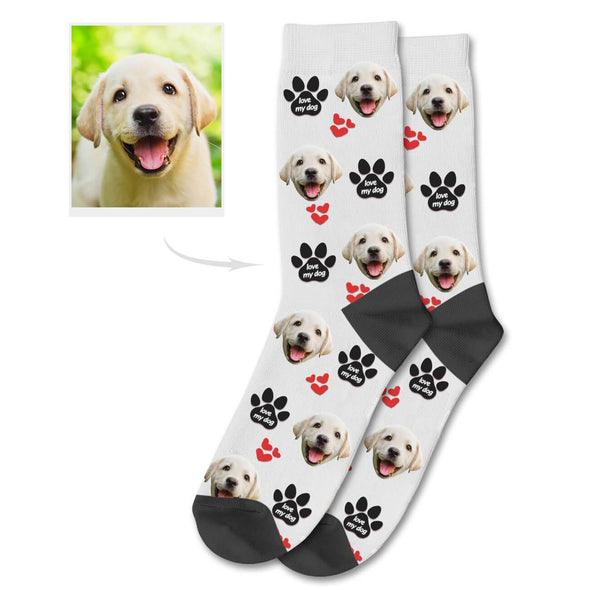 Dog Photo Socks Dog Face Socks Dog Photo on Socks