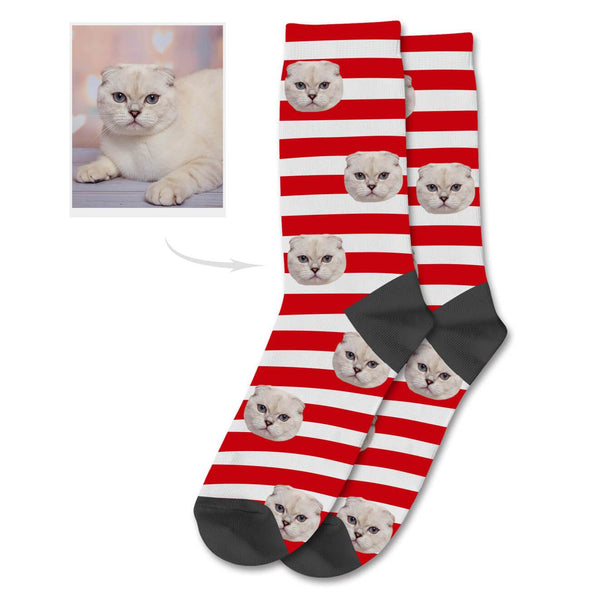 Custom Photo Cat Socks